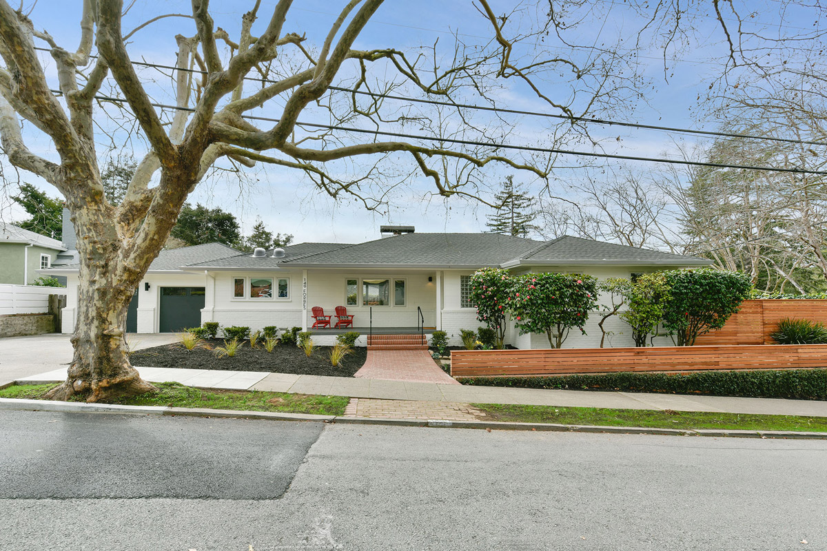 Street view of 149 Forbes, showing a single-family home with white facade